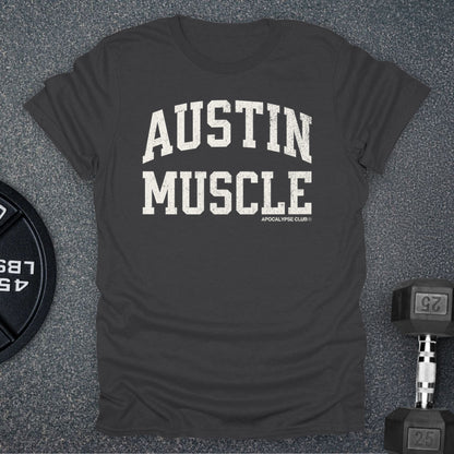 Apocalypse Club Austin Muscle Charcoal gym t-shirt