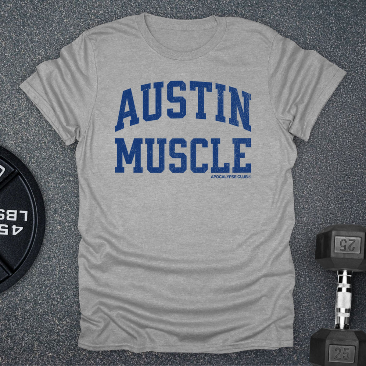 Apocalypse Club Austin Muscle Sport Grey gym t-shirt