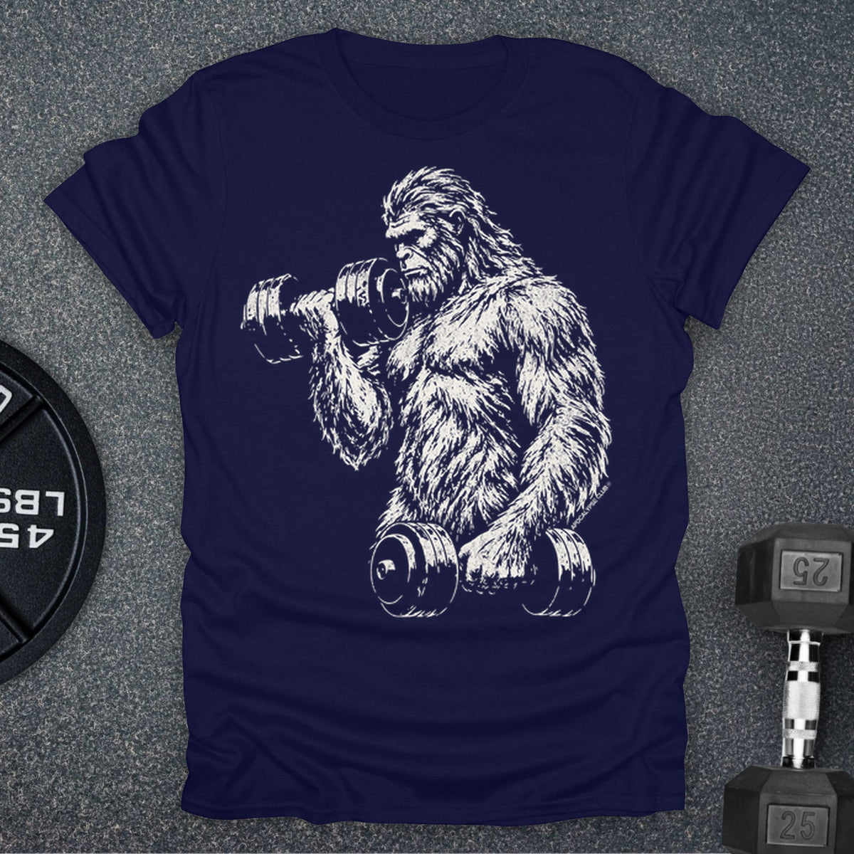 Apocalypse Club Bigfoot Iron Navy gym t-shirt