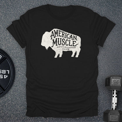 Apocalypse Club Bison Heritage Black gym t-shirt