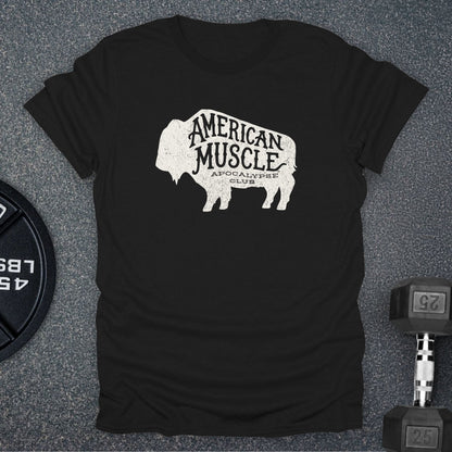 Apocalypse Club Bison Heritage Black gym t-shirt