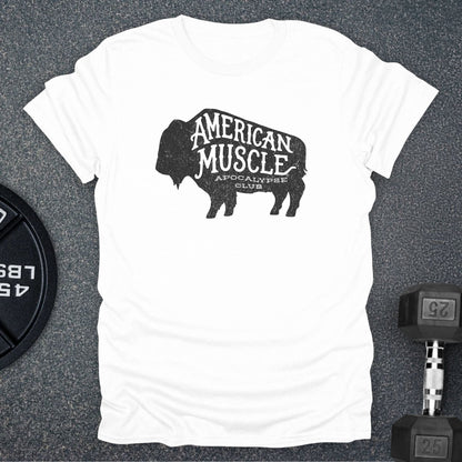 Apocalypse Club Bison Heritage White gym t-shirt