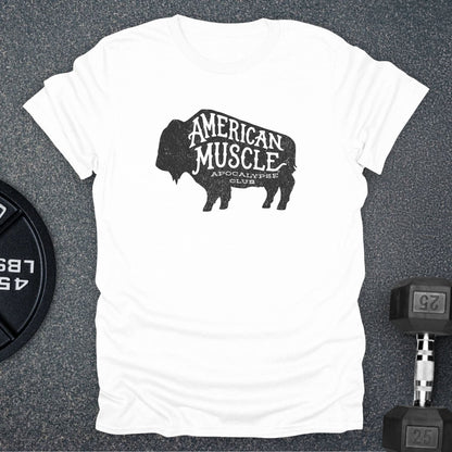 Apocalypse Club Bison Heritage White gym t-shirt