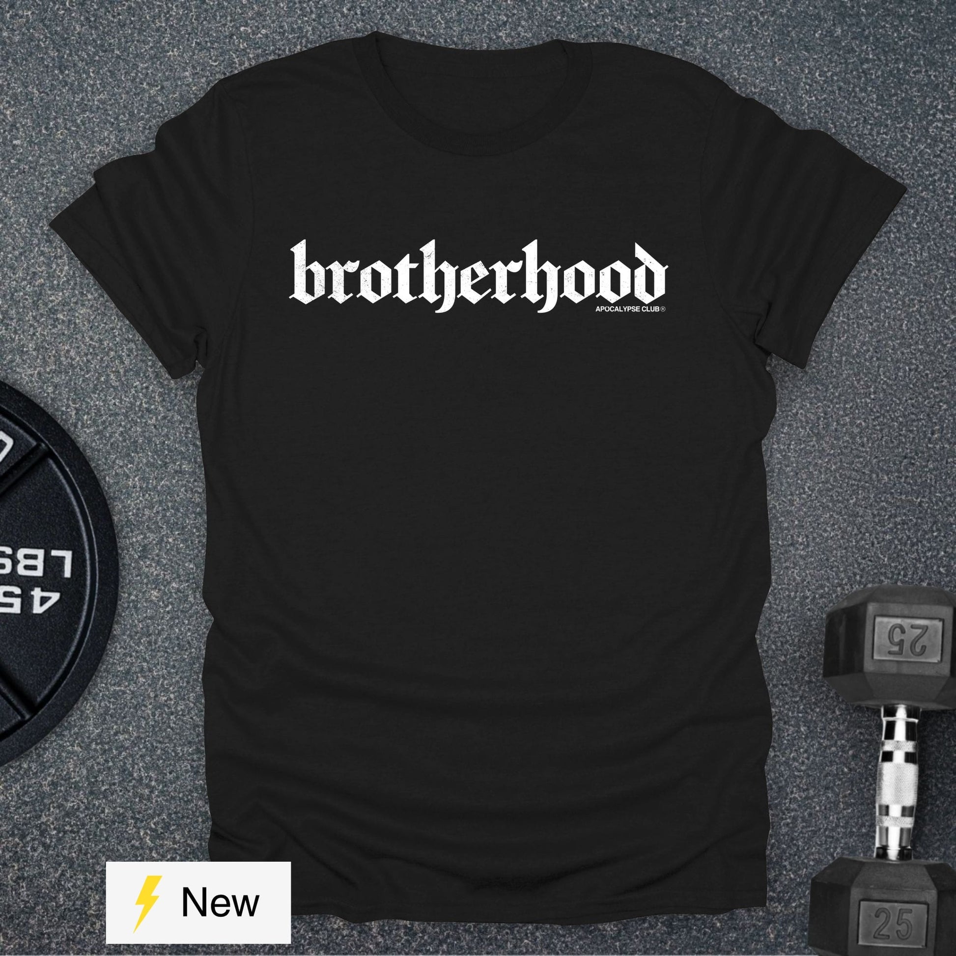 Apocalypse Club Brotherhood DNA Black gym t-shirt