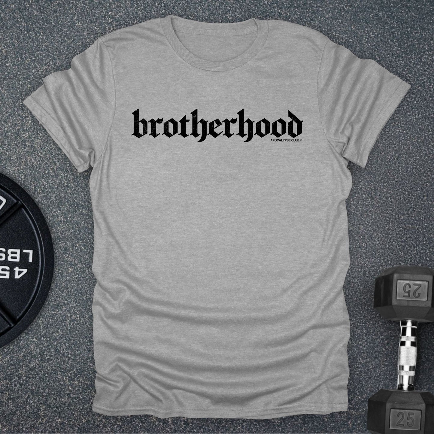 Apocalypse Club Brotherhood DNA Sport Grey gym t-shirt