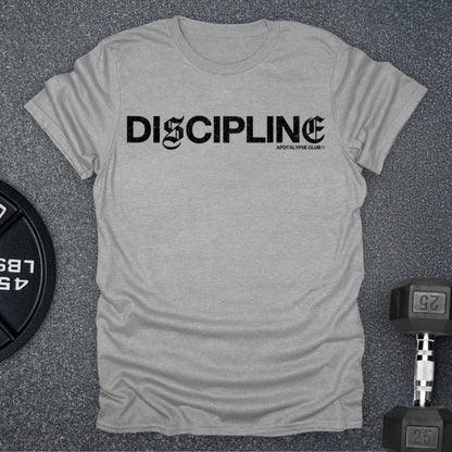 Apocalypse Club Chaos Discipline Sport Grey gym t-shirt