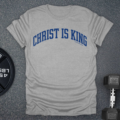 Apocalypse Club Christ Is King Varsity Sport Grey gym t-shirt