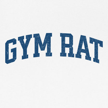 College Gym Rat Muscle Tank White - Apocalypse Club