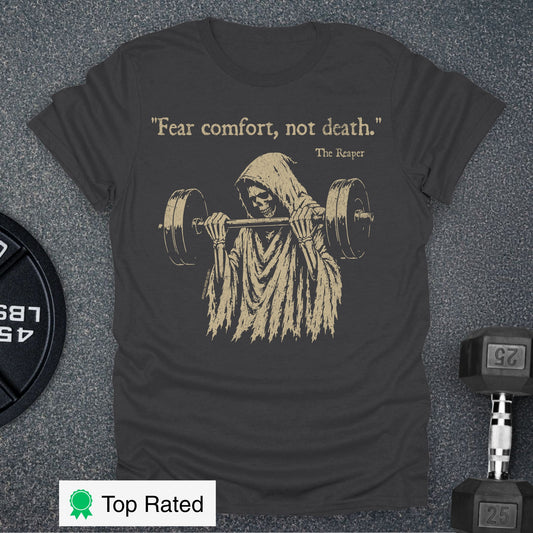 Apocalypse Club Comfort Kills Charcoal gym t-shirt