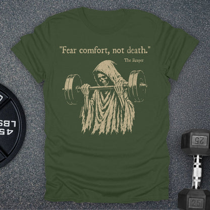 Apocalypse Club Comfort Kills Military Green gym t-shirt