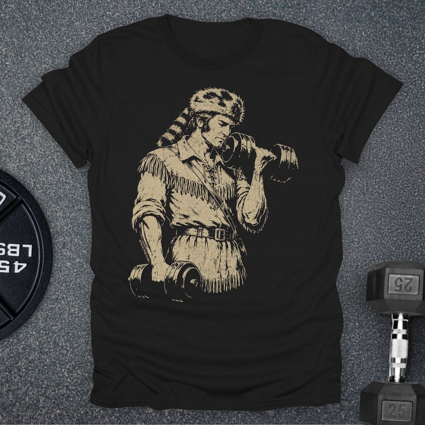 Apocalypse Club Crockett Iron Black gym t-shirt