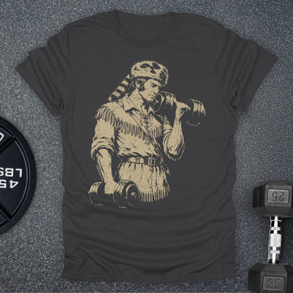 Apocalypse Club Crockett Iron Charcoal gym t-shirt