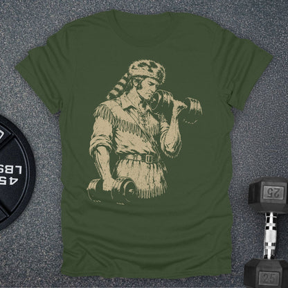Apocalypse Club Crockett Iron Military Green gym t-shirt