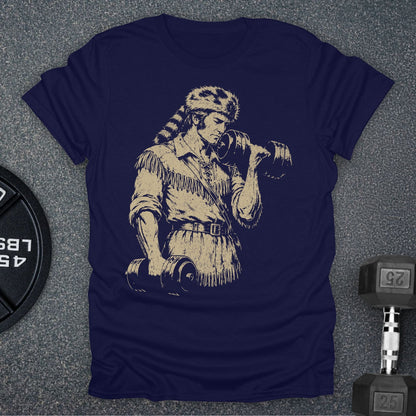 Apocalypse Club Crockett Iron Navy gym t-shirt