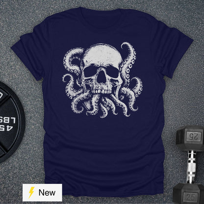 Apocalypse Club Death Below Navy gym t-shirt