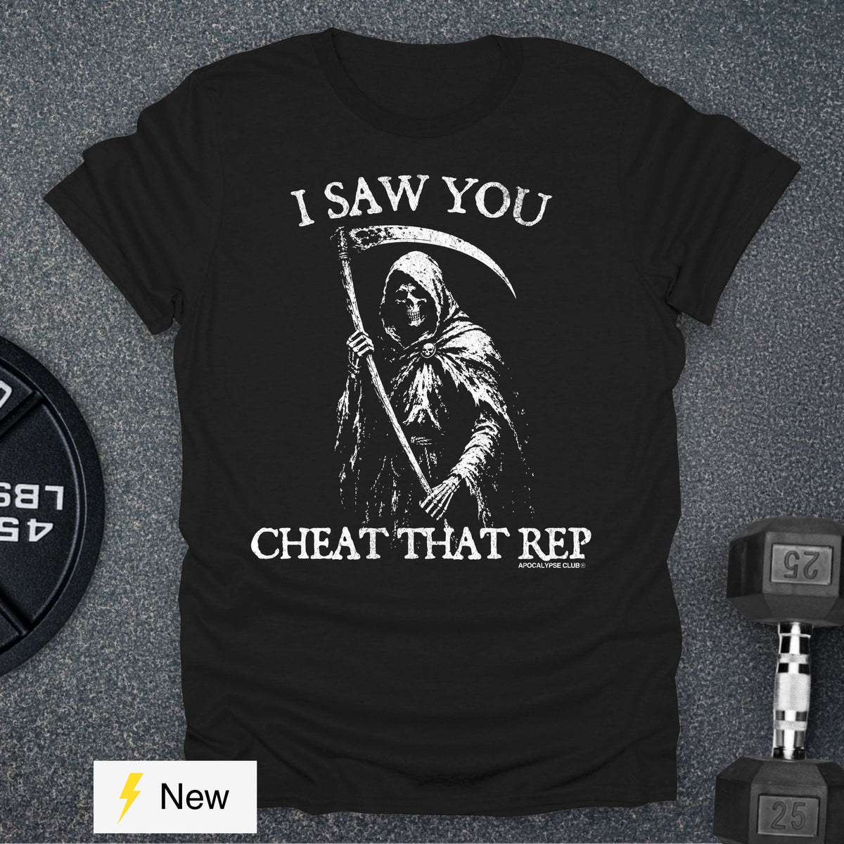 Apocalypse Club Death Saw You Black gym t-shirt