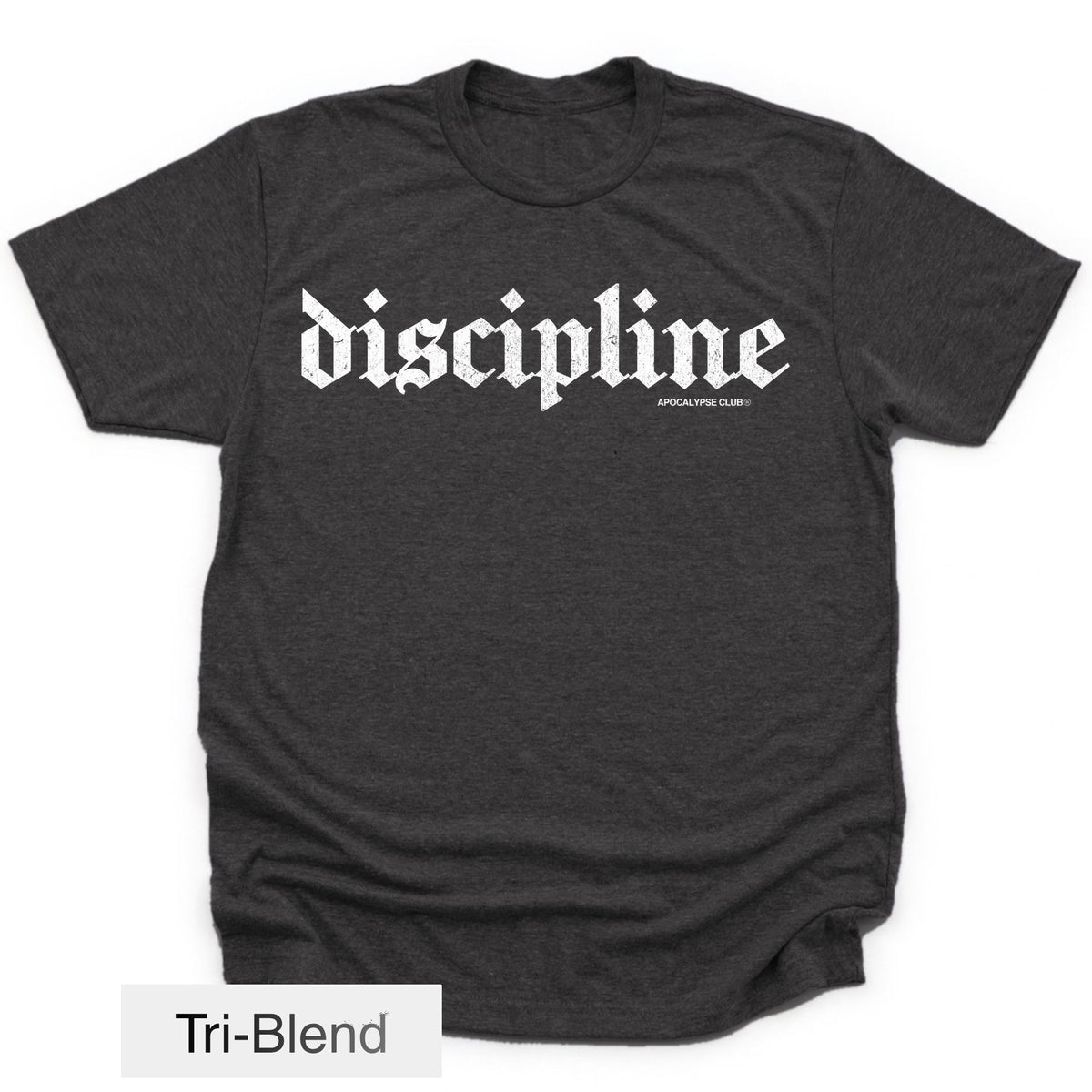 Apocalypse Club Discipline Vintage Black gym t-shirt