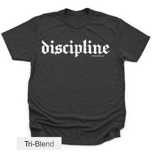 Apocalypse Club Discipline Vintage Black gym t-shirt