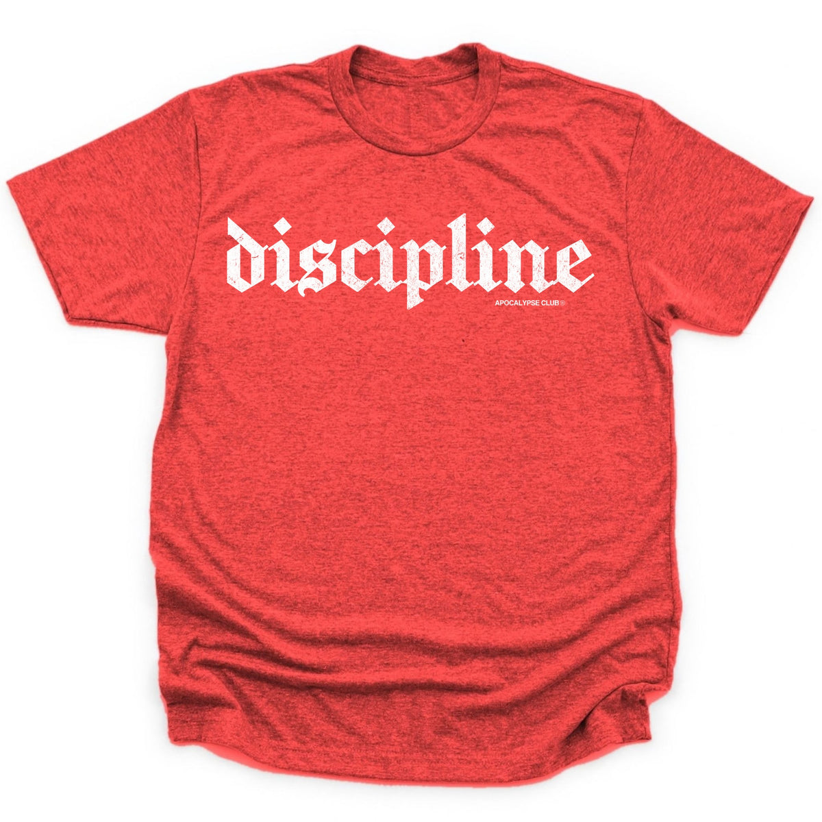 Apocalypse Club Discipline Vintage Red gym t-shirt