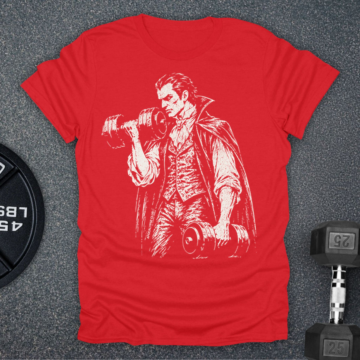 Apocalypse Club Dracula Iron Red gym t-shirt