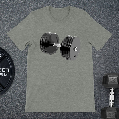 Dumbbell Pixel T-Shirt - Apocalypse Club