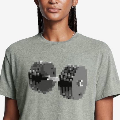 Dumbbell Pixel T-Shirt - Apocalypse Club