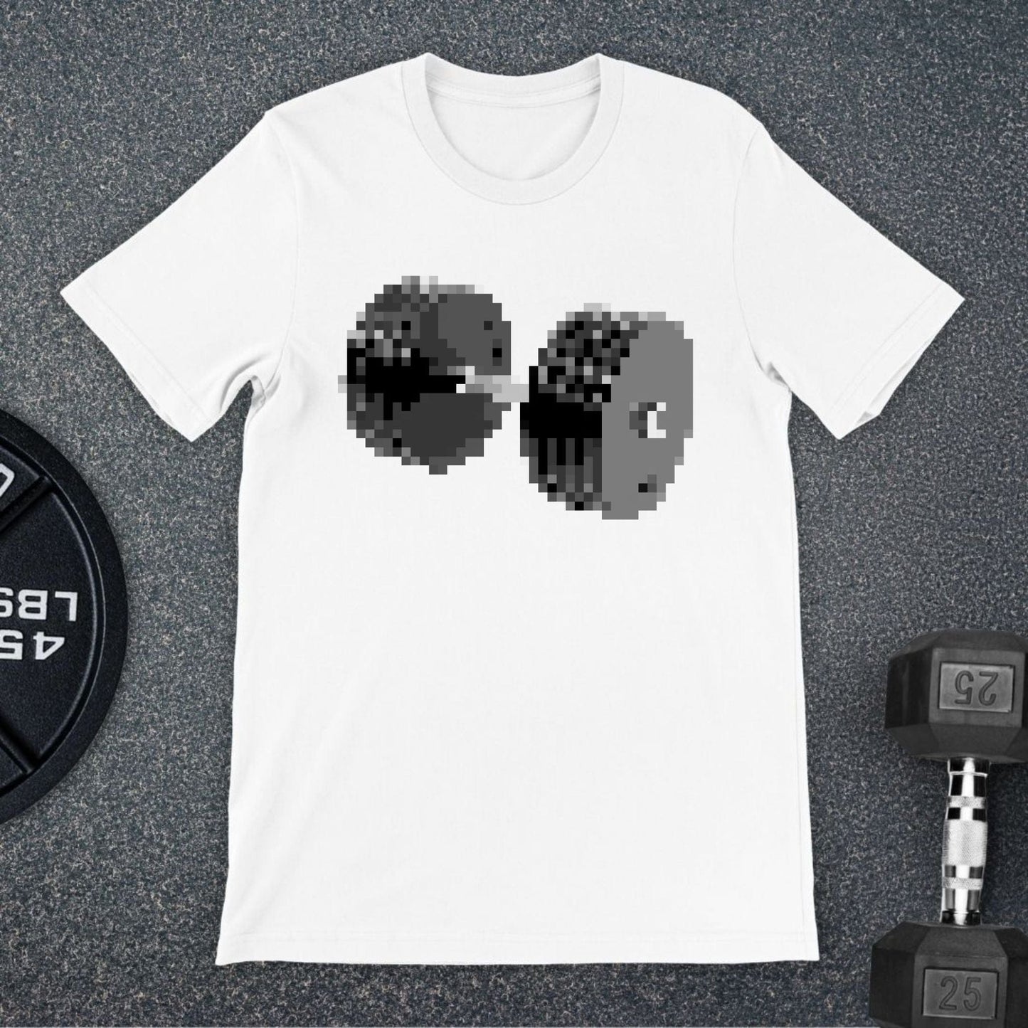 Dumbbell Pixel T-Shirt - Apocalypse Club