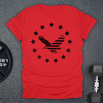 Apocalypse Club Eagle Republic Red gym t-shirt