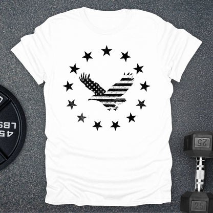 Apocalypse Club Eagle Republic White gym t-shirt