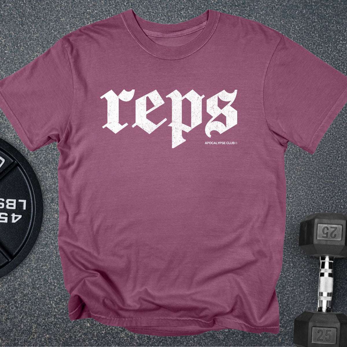 Apocalypse Club Fall Reps Premium Berry gym t-shirt