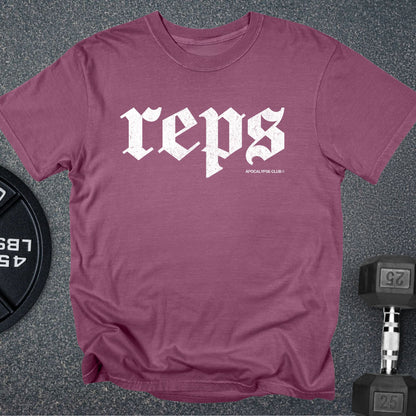 Apocalypse Club Fall Reps Premium Berry gym t-shirt