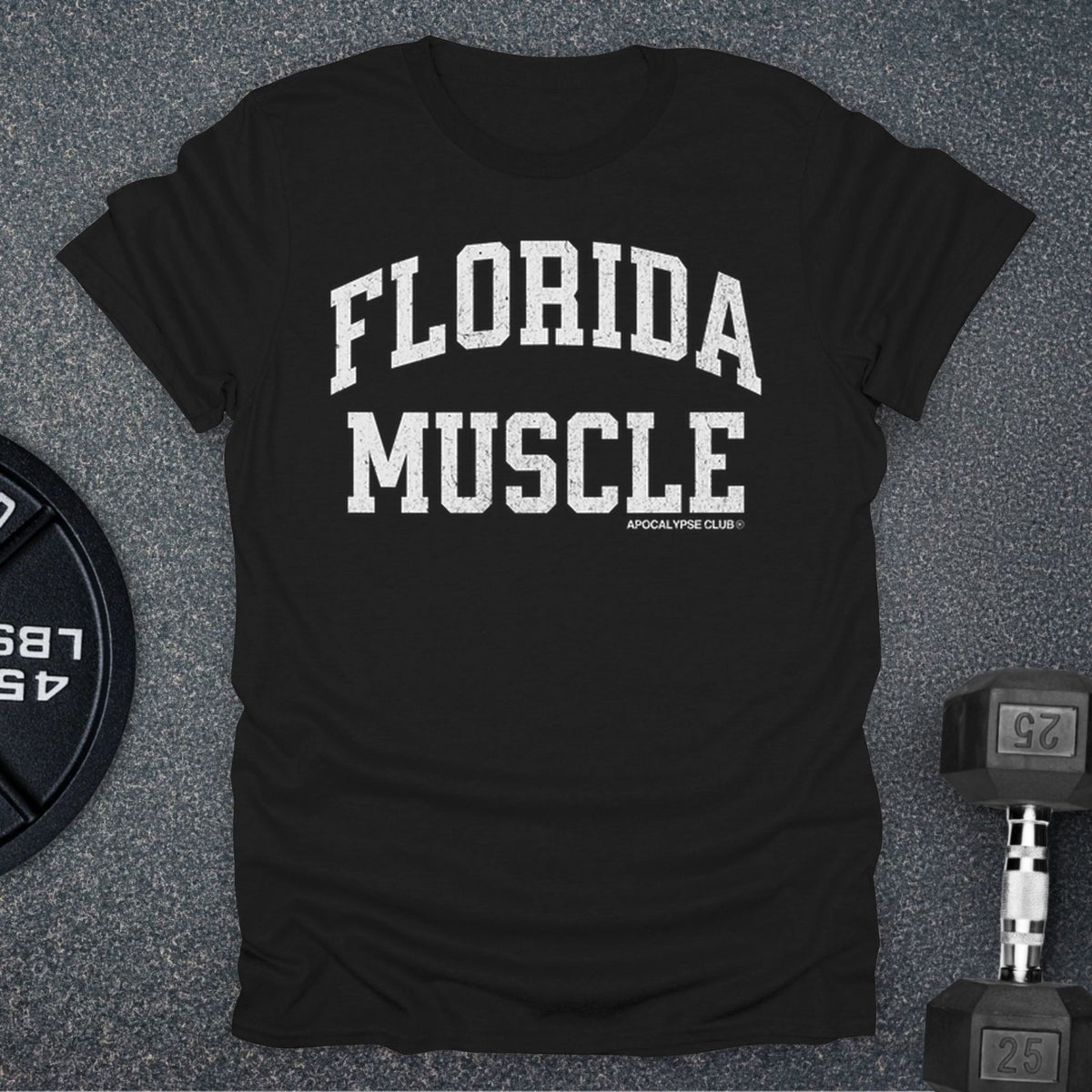 Apocalypse Club Florida Muscle Black gym t-shirt