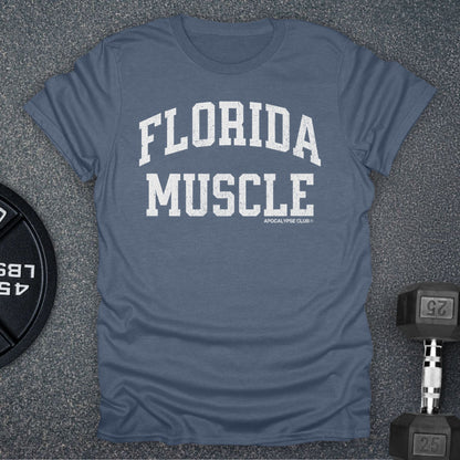 Apocalypse Club Florida Muscle Heather Indigo gym t-shirt