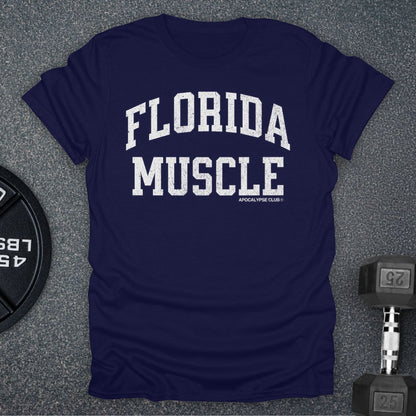 Apocalypse Club Florida Muscle Navy gym t-shirt