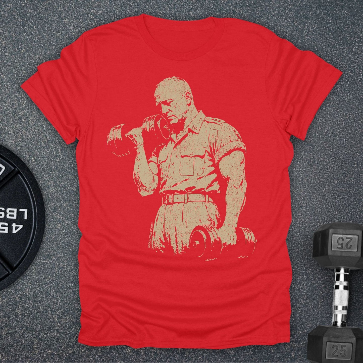 Apocalypse Club General Iron Red gym t-shirt