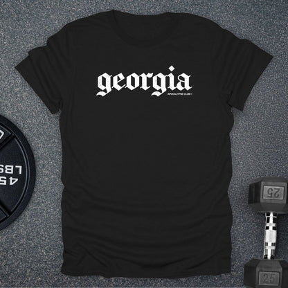 Apocalypse Club Georgia DNA Black gym t-shirt