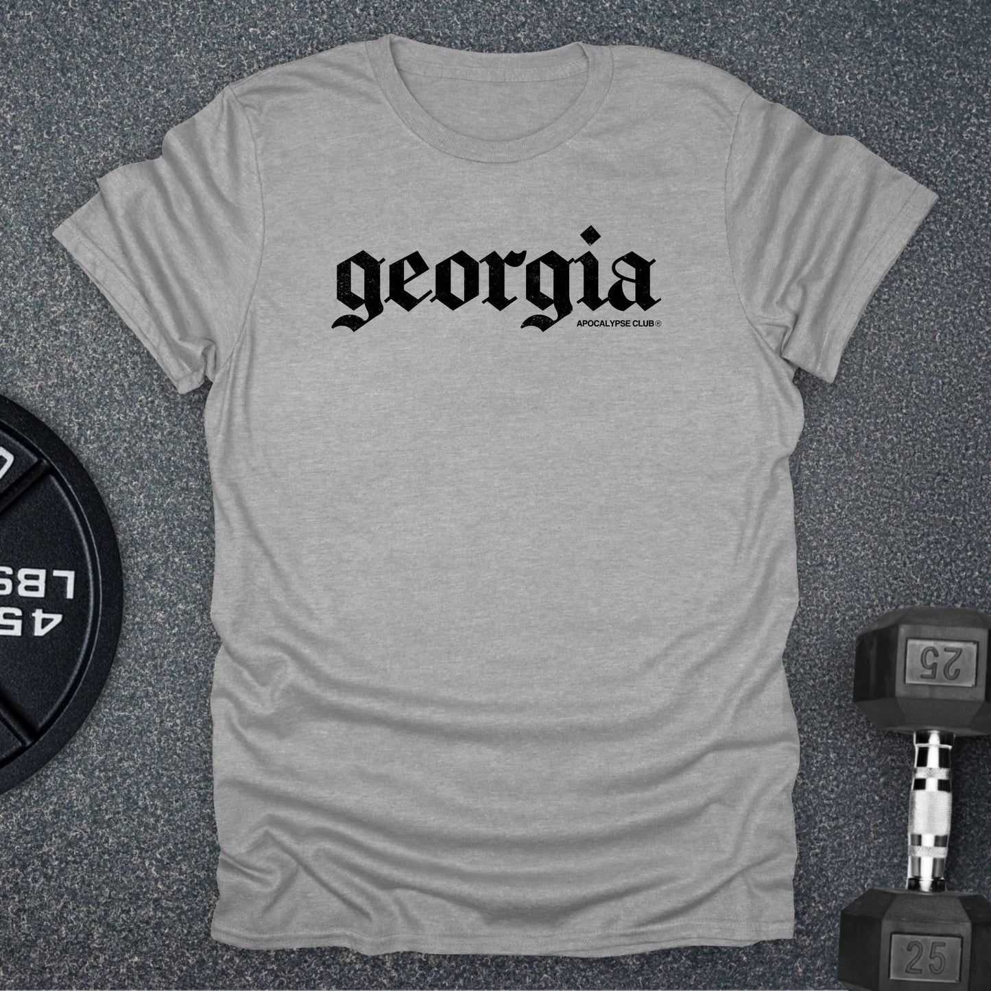 Apocalypse Club Georgia DNA Sport Grey gym t-shirt