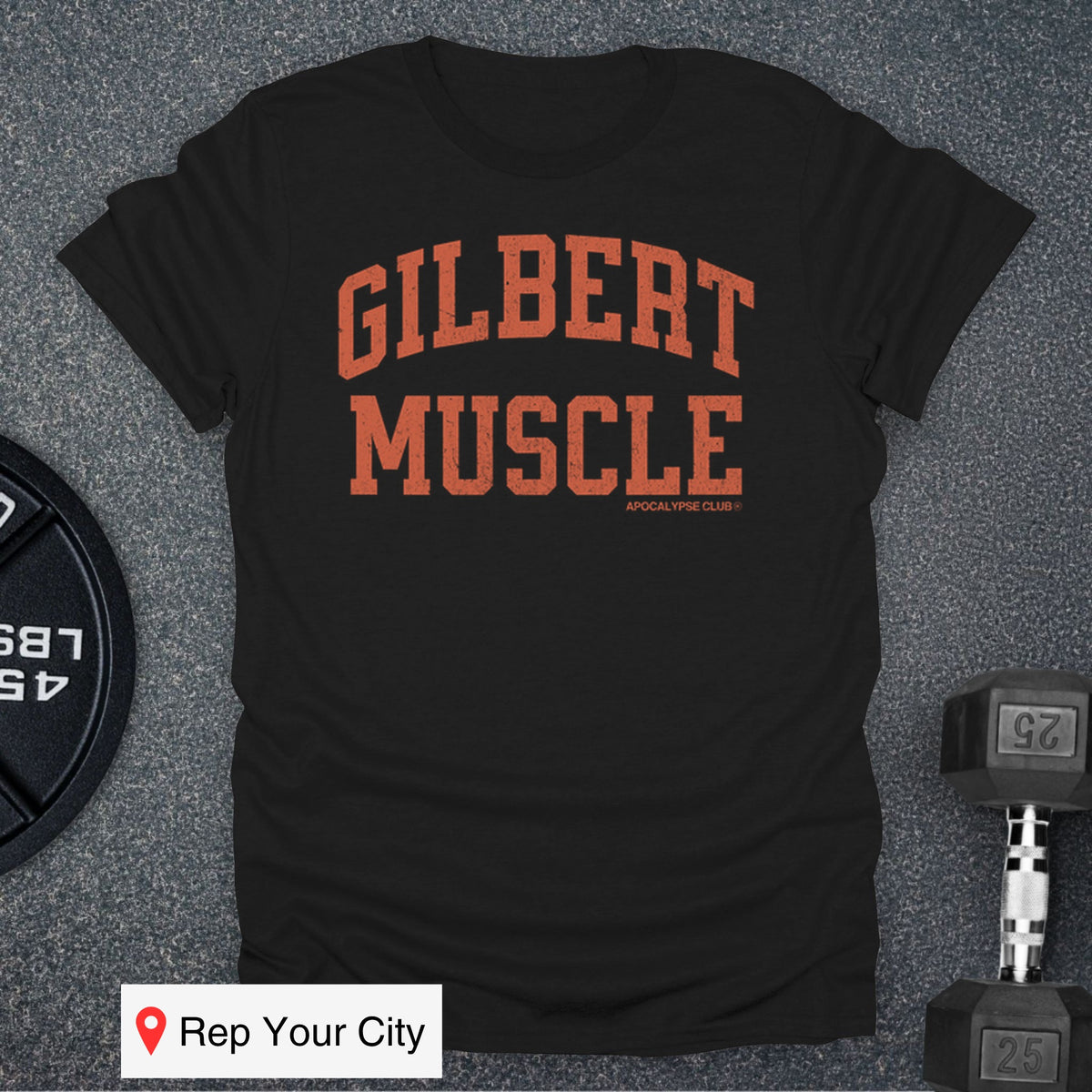 Apocalypse Club Gilbert Muscle Black gym t-shirt