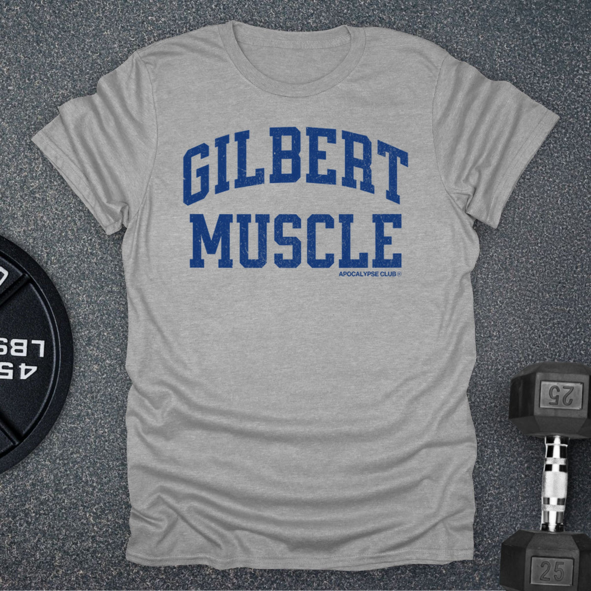 Apocalypse Club Gilbert Muscle Sport Grey gym t-shirt