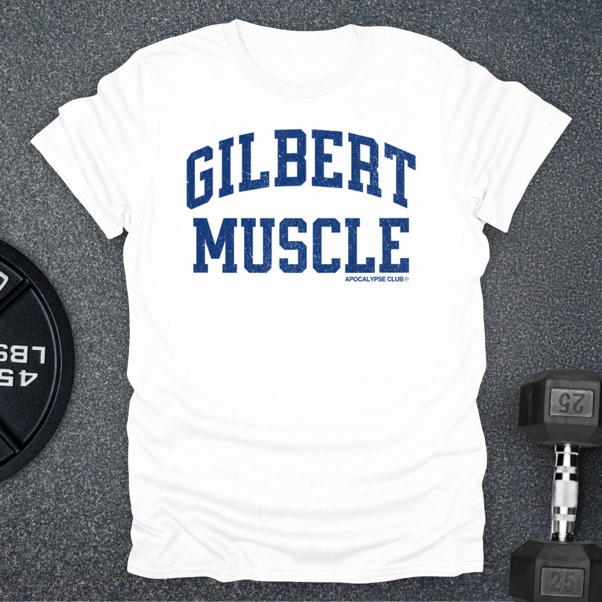 Apocalypse Club Gilbert Muscle White gym t-shirt