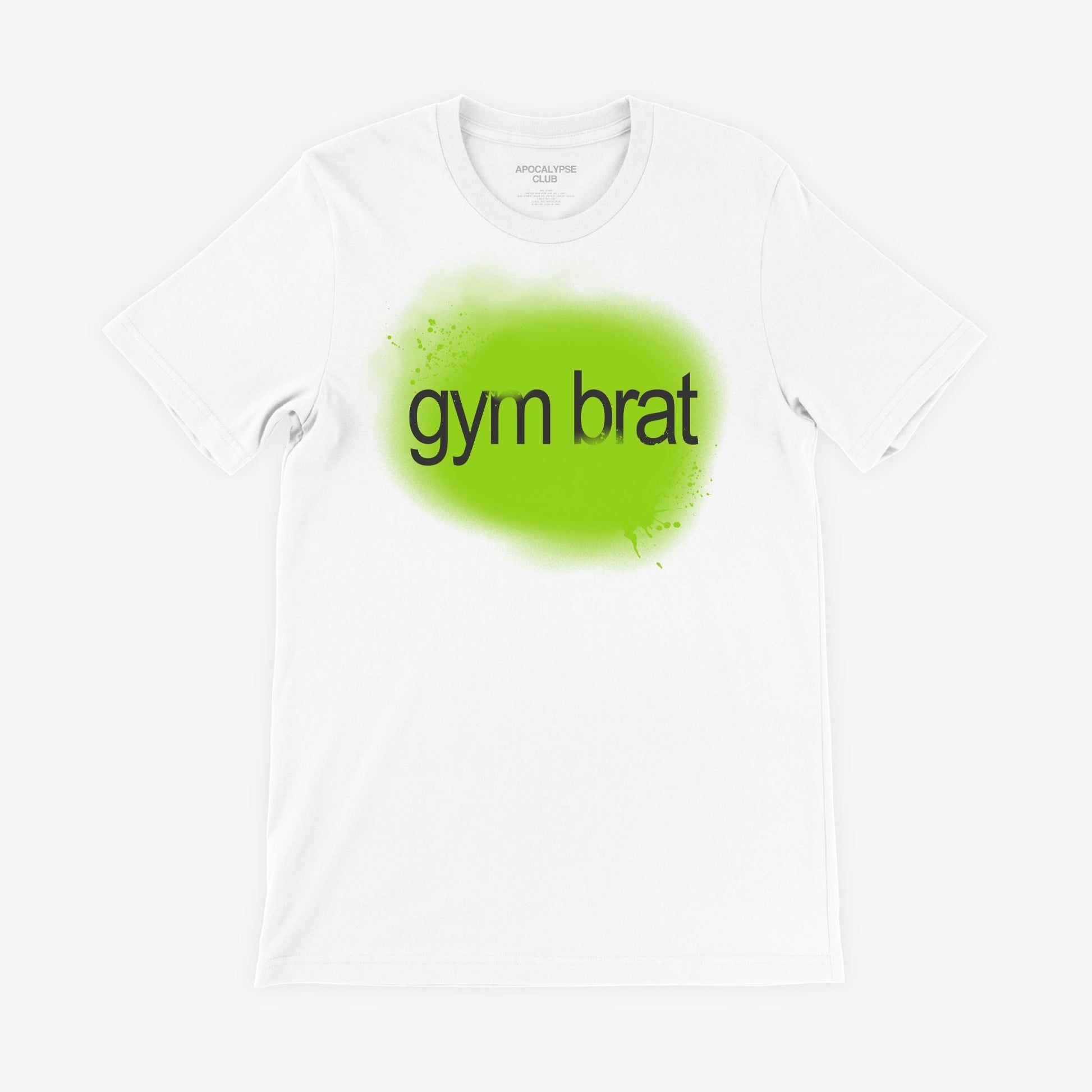 Gym Brat T-Shirt White - Apocalypse Club