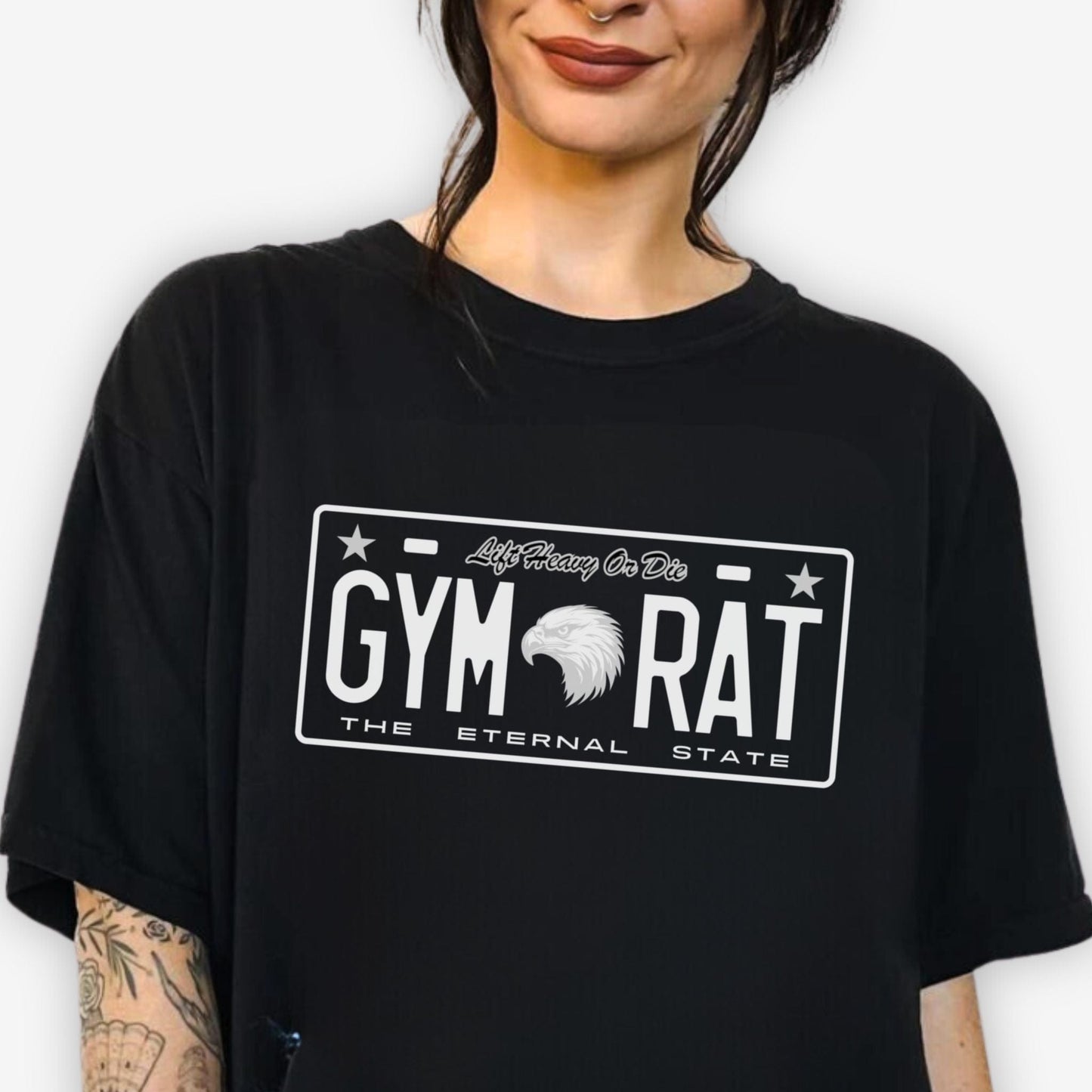 Gym Rat License T-Shirt Black - Apocalypse Club