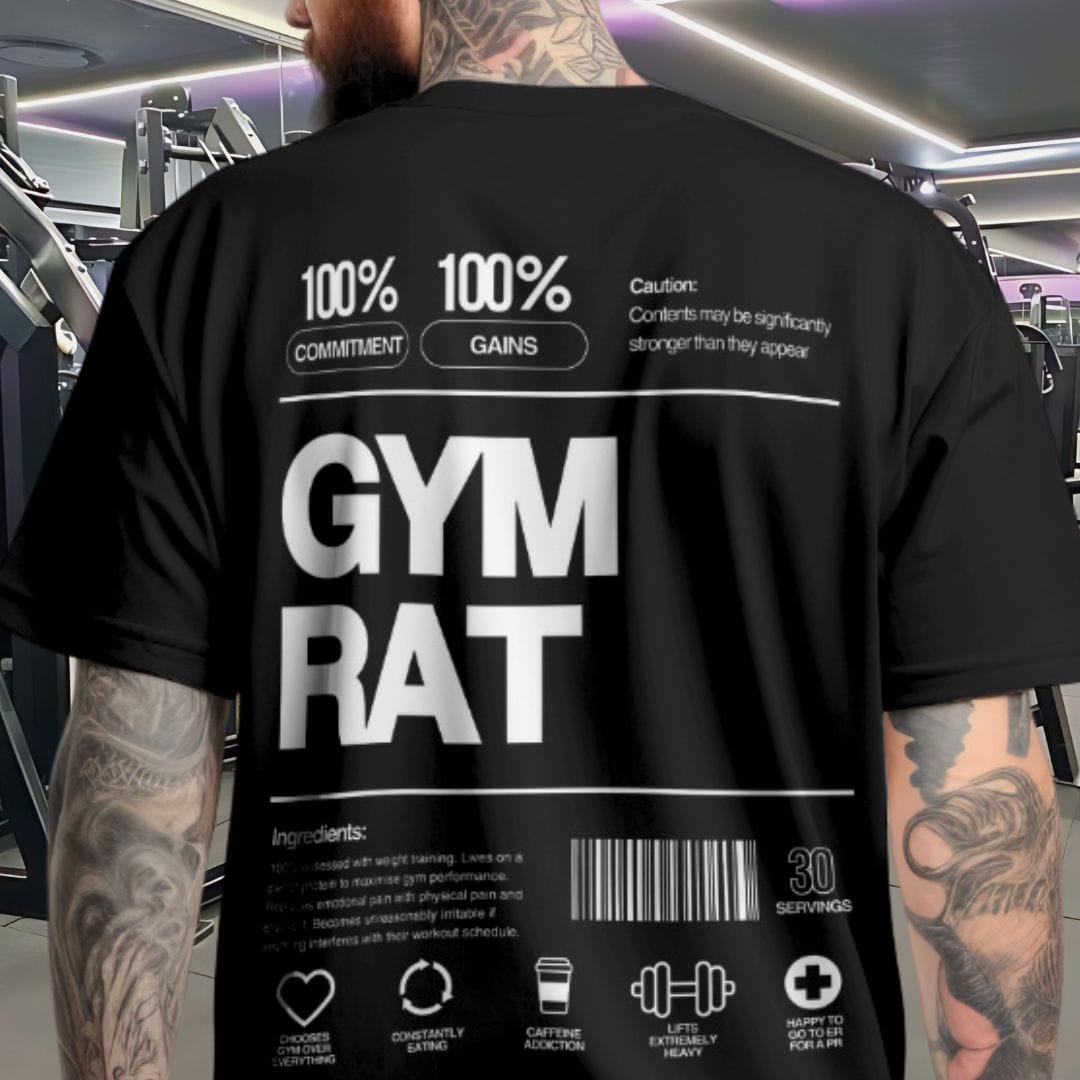 Gym Rat T-Shirt Black