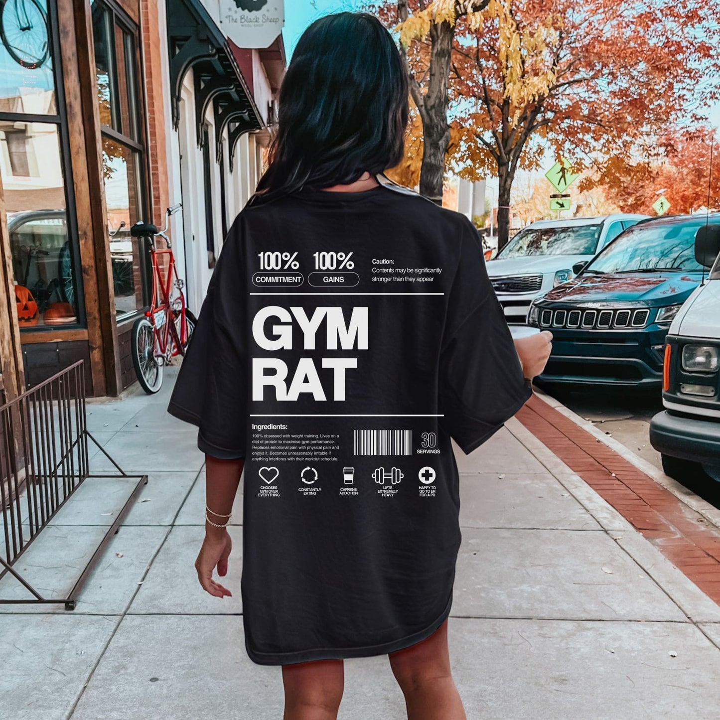 Gym Rat T-Shirt Black - Apocalypse Club