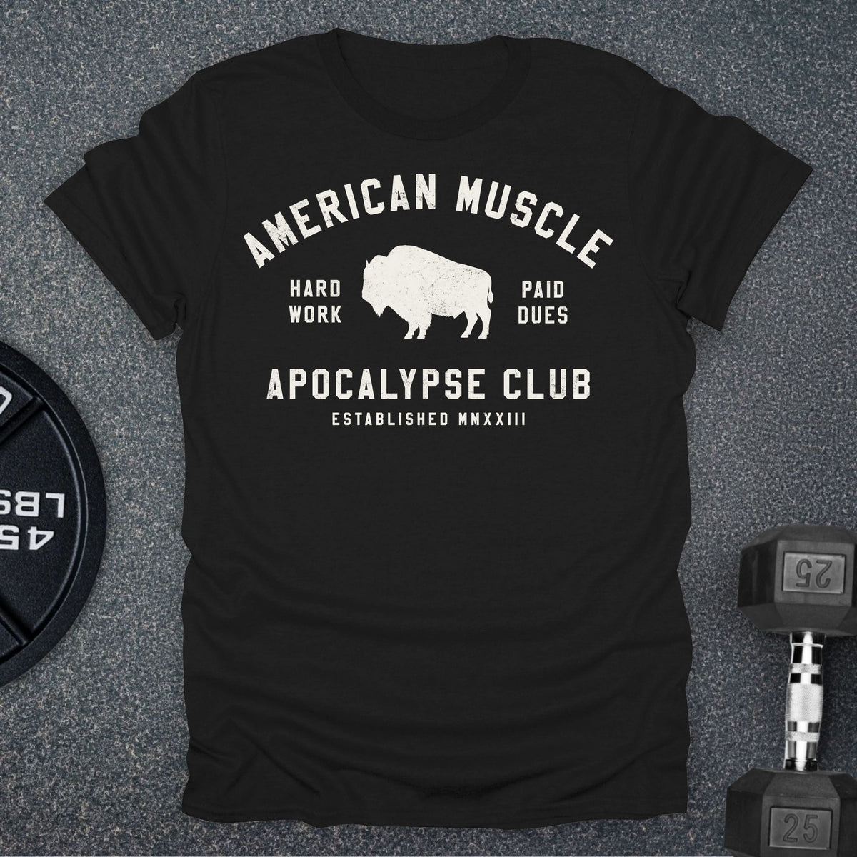 Apocalypse Club Heartland Black gym t-shirt
