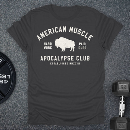 Apocalypse Club Heartland Charcoal gym t-shirt