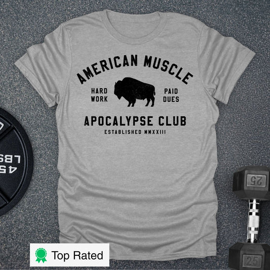Apocalypse Club Heartland Sport Grey gym t-shirt