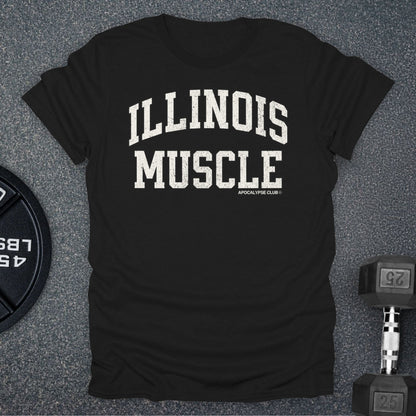 Apocalypse Club Illinois Muscle Black gym t-shirt