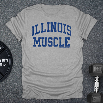 Apocalypse Club Illinois Muscle Sport Grey gym t-shirt