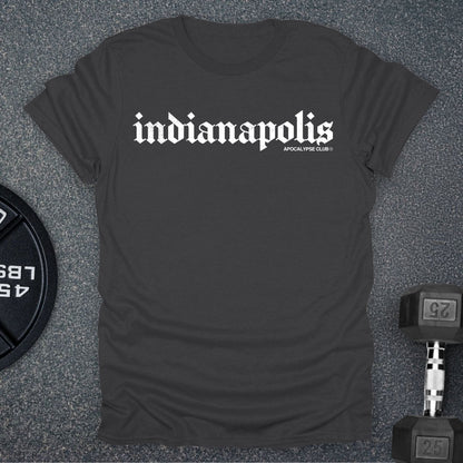 Apocalypse Club Indianapolis Charcoal gym t-shirt